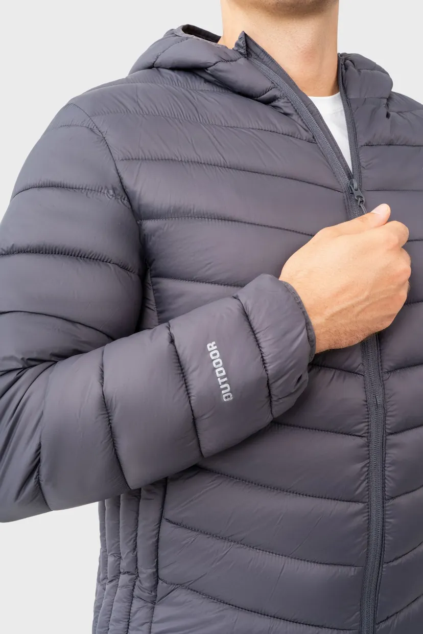 Мужская серая Ветровка Windbreaker 7