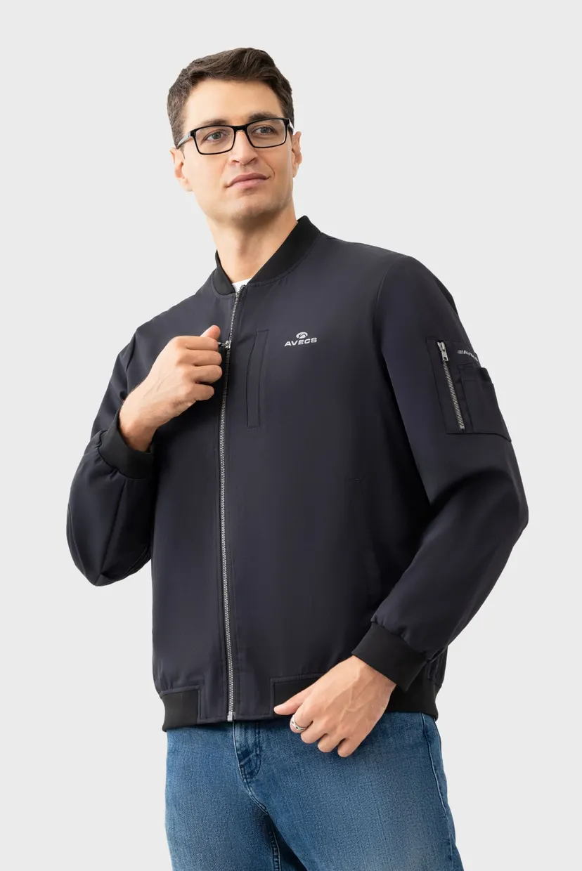 Чоловiча чорна Вітровка Windbreaker 3
