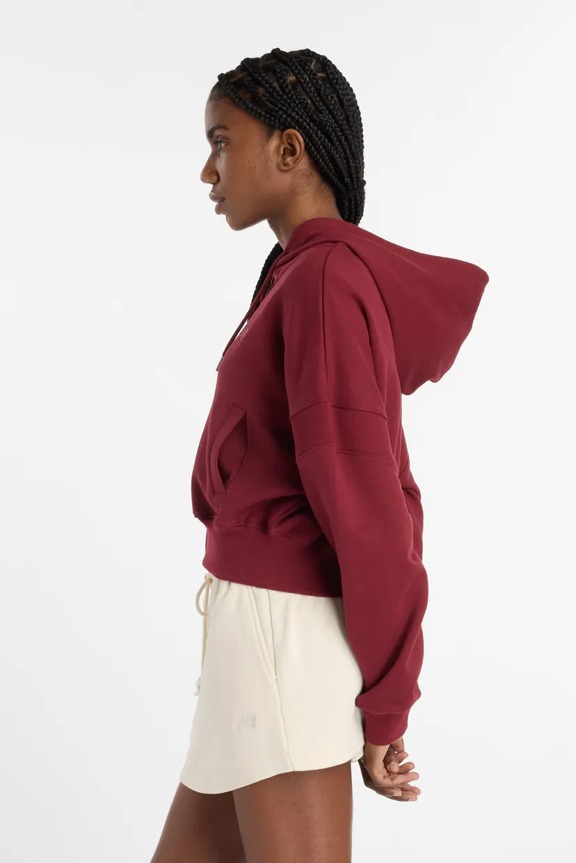 Жіноче бордове худі French Terry Full Zip 3