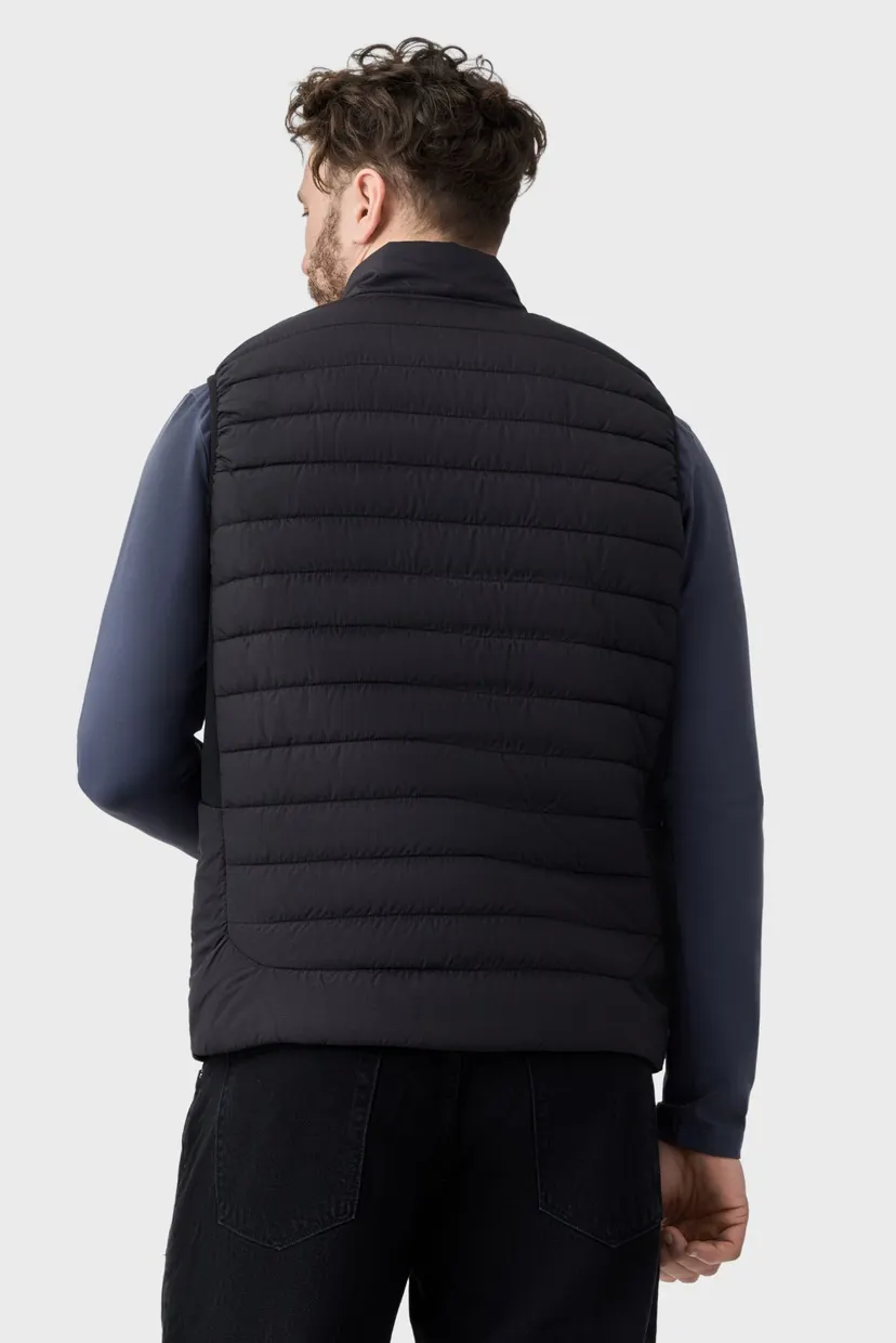 Мужской чёрный жилет vest 3