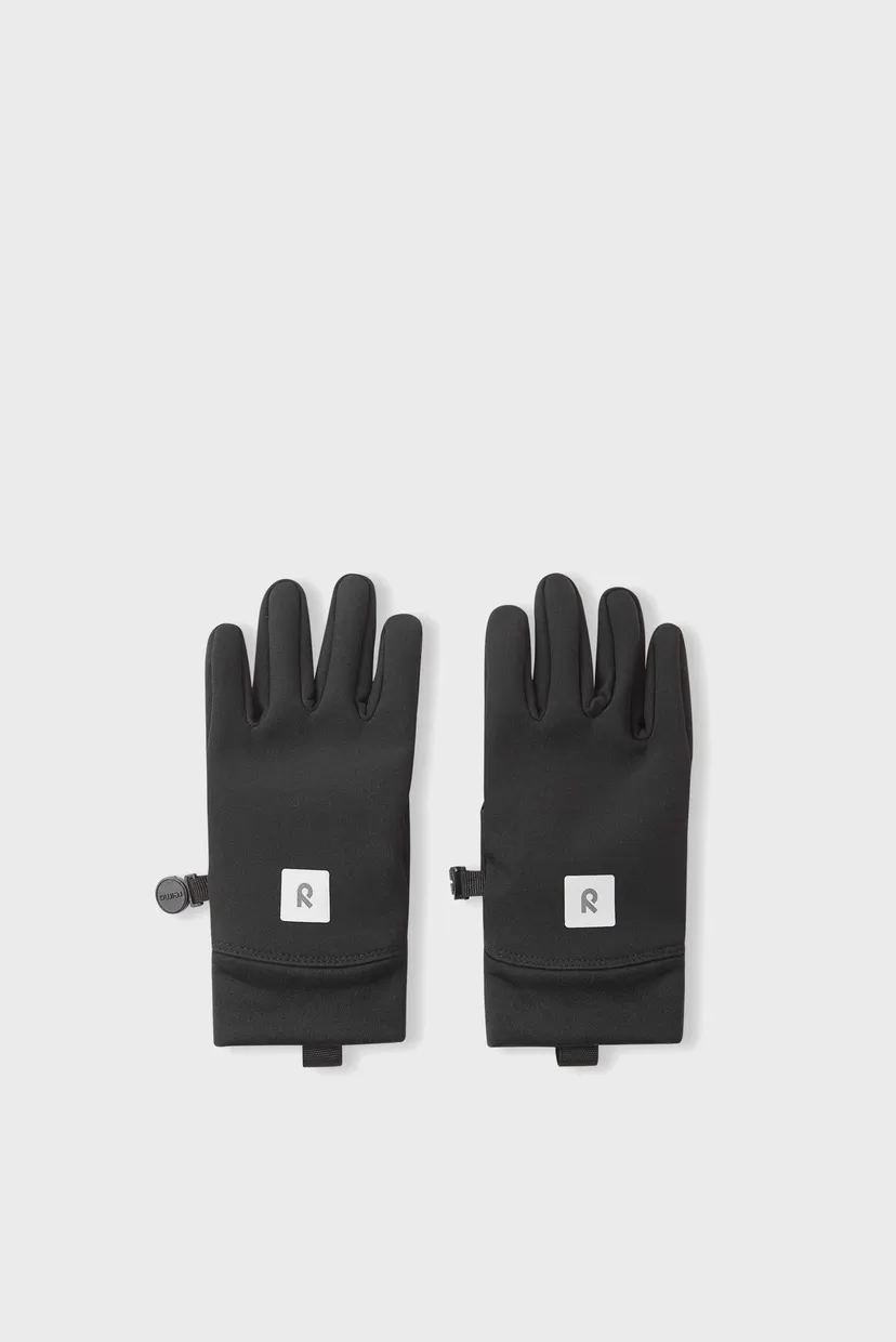 Детские черные перчатки Softshell Otapa 1