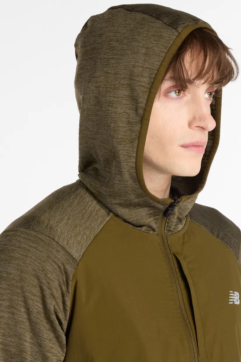 Чоловіче коричневе худі Heat Grid Full Zip 6