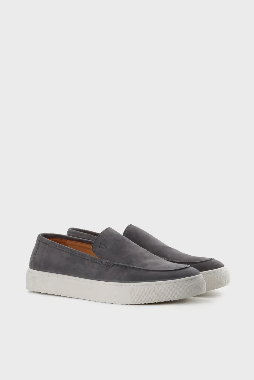 Чоловічі сірі замшеві сліпони 3