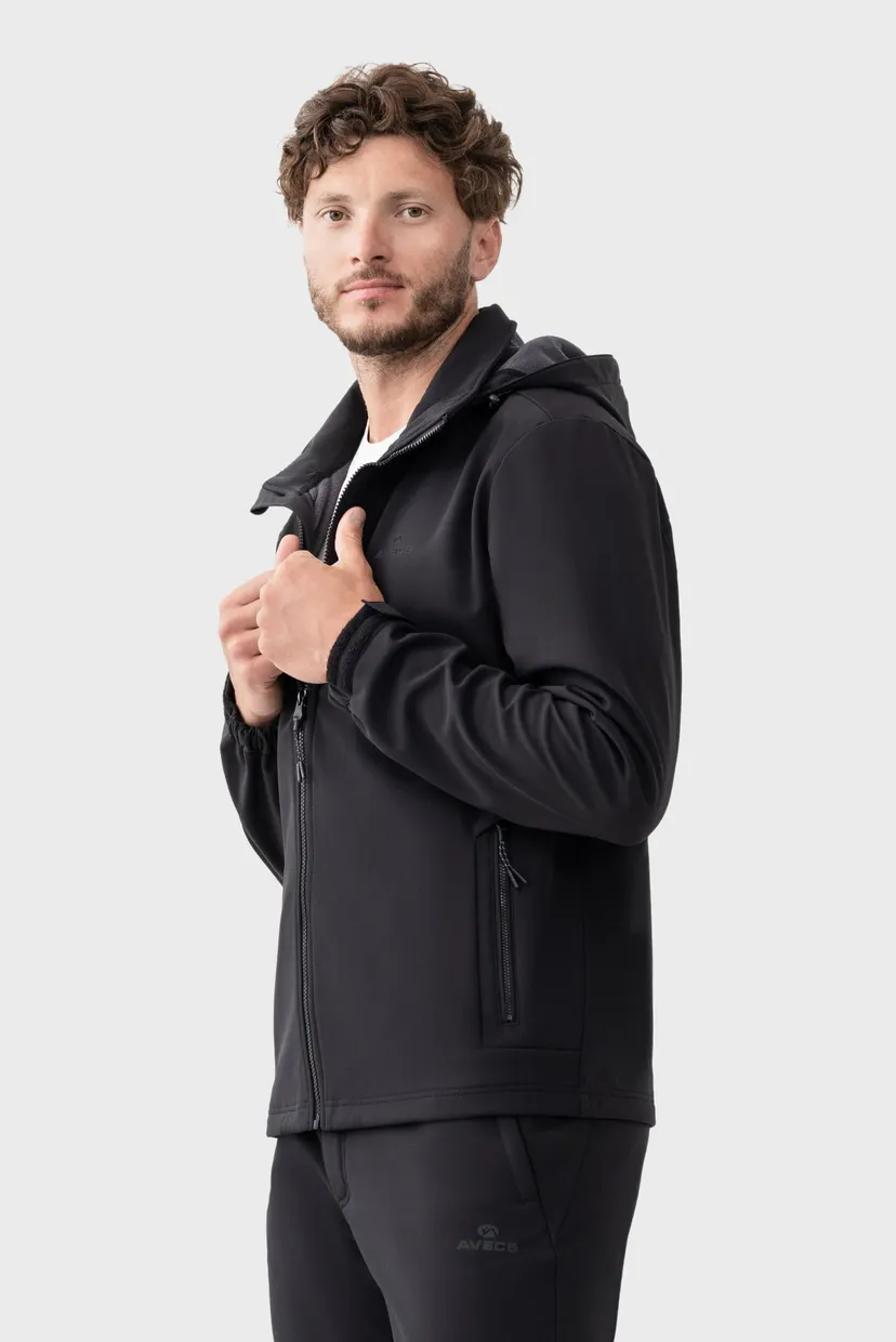 Чоловiча чорна вітровка Windbreaker 4