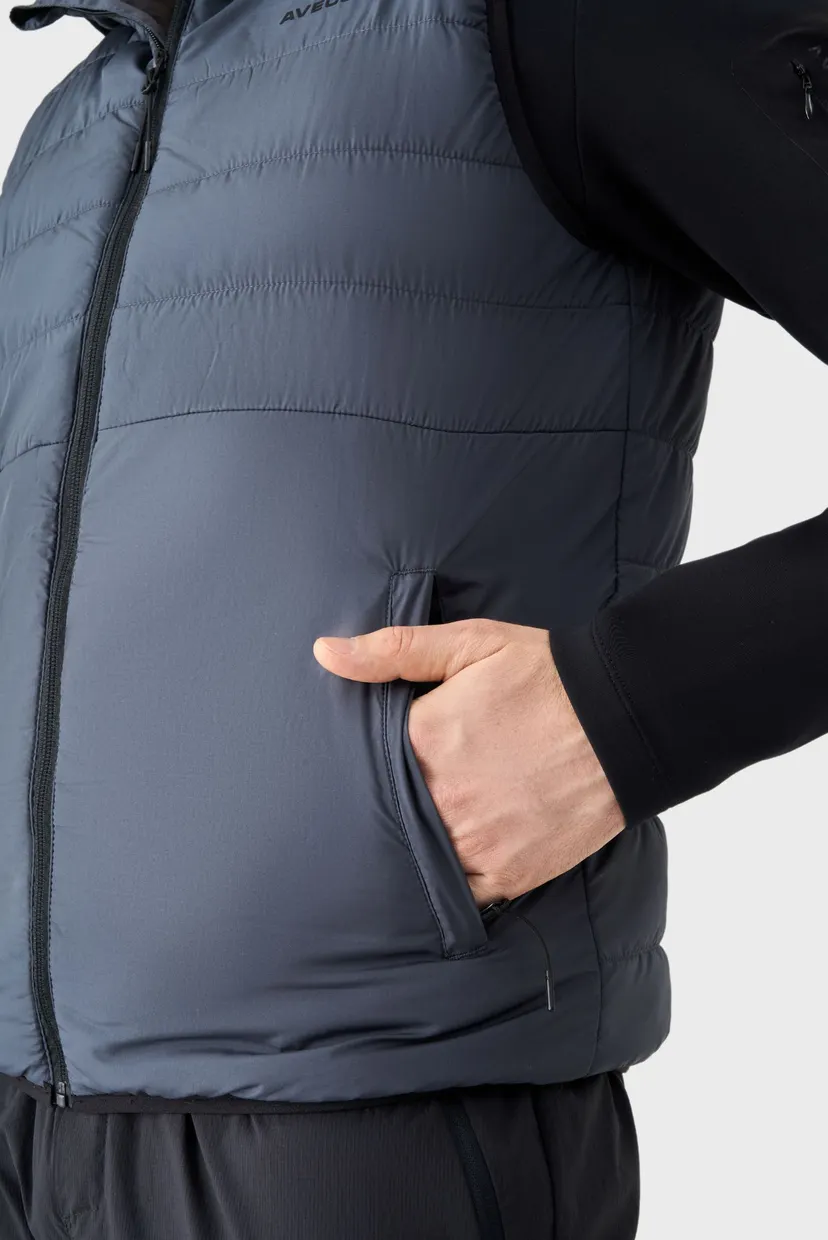 Чоловічий сірий жилет vest 7