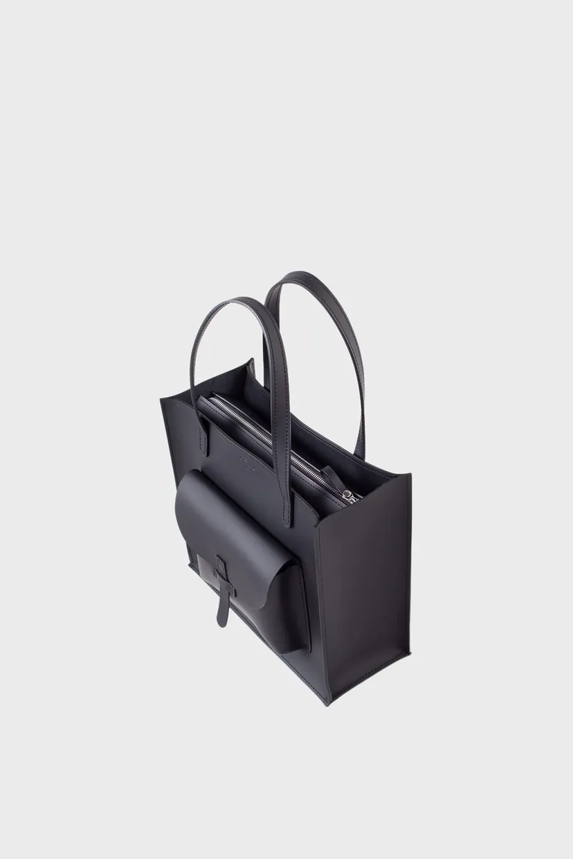 Женская черная сумка Shopper S1 5