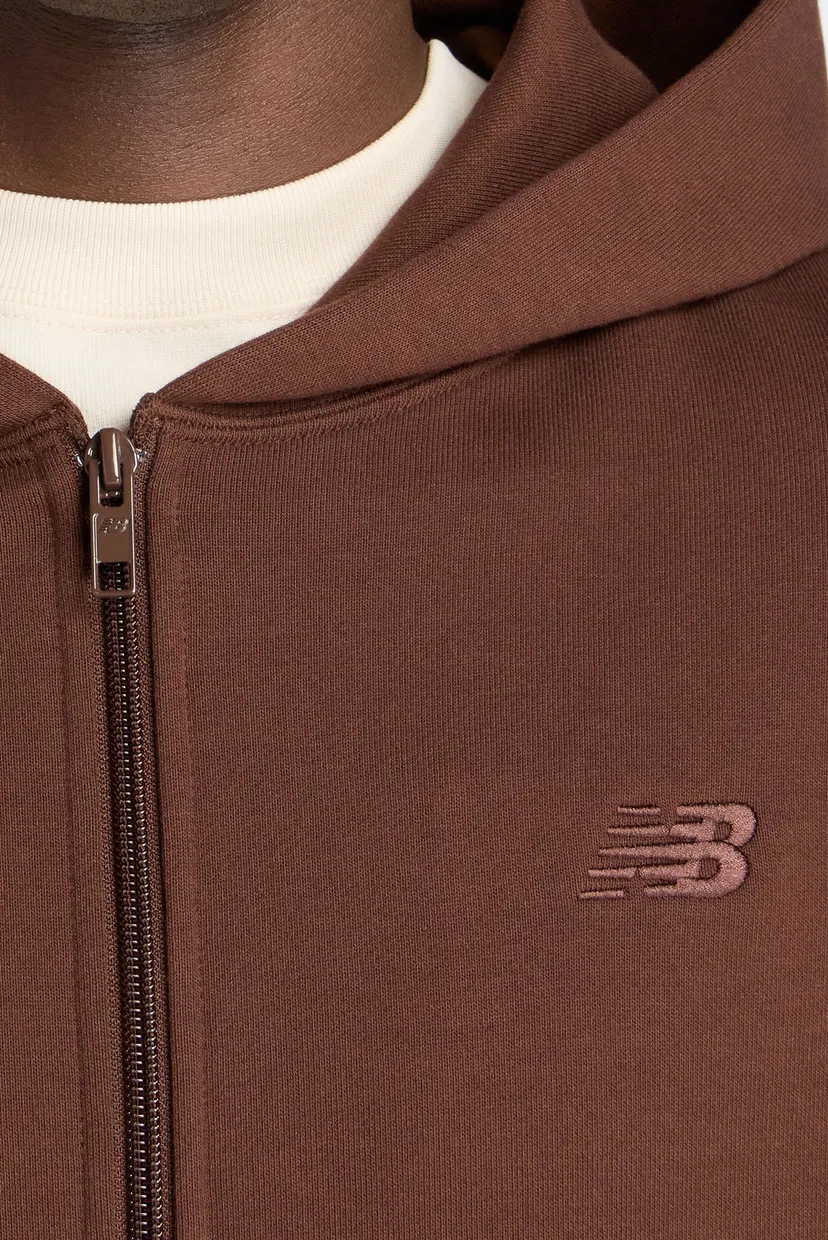 Чоловіче коричневе худі Athletics French Terry Full Zip 5