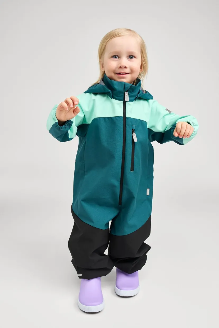 Детский зеленый комбинезон Softshell Alkava 8
