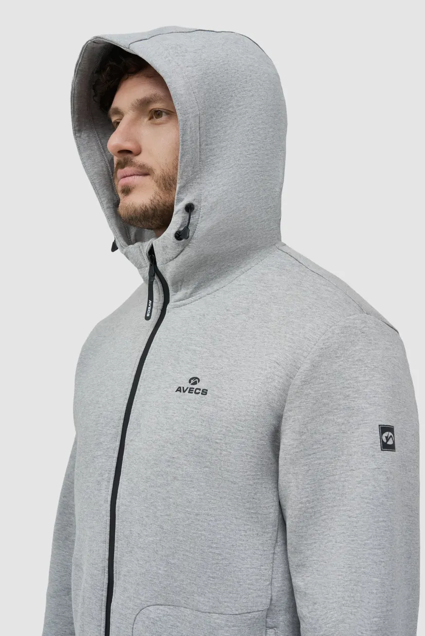 Чоловічий сірий спортивний костюм  gym suit (кофта,штани) 10
