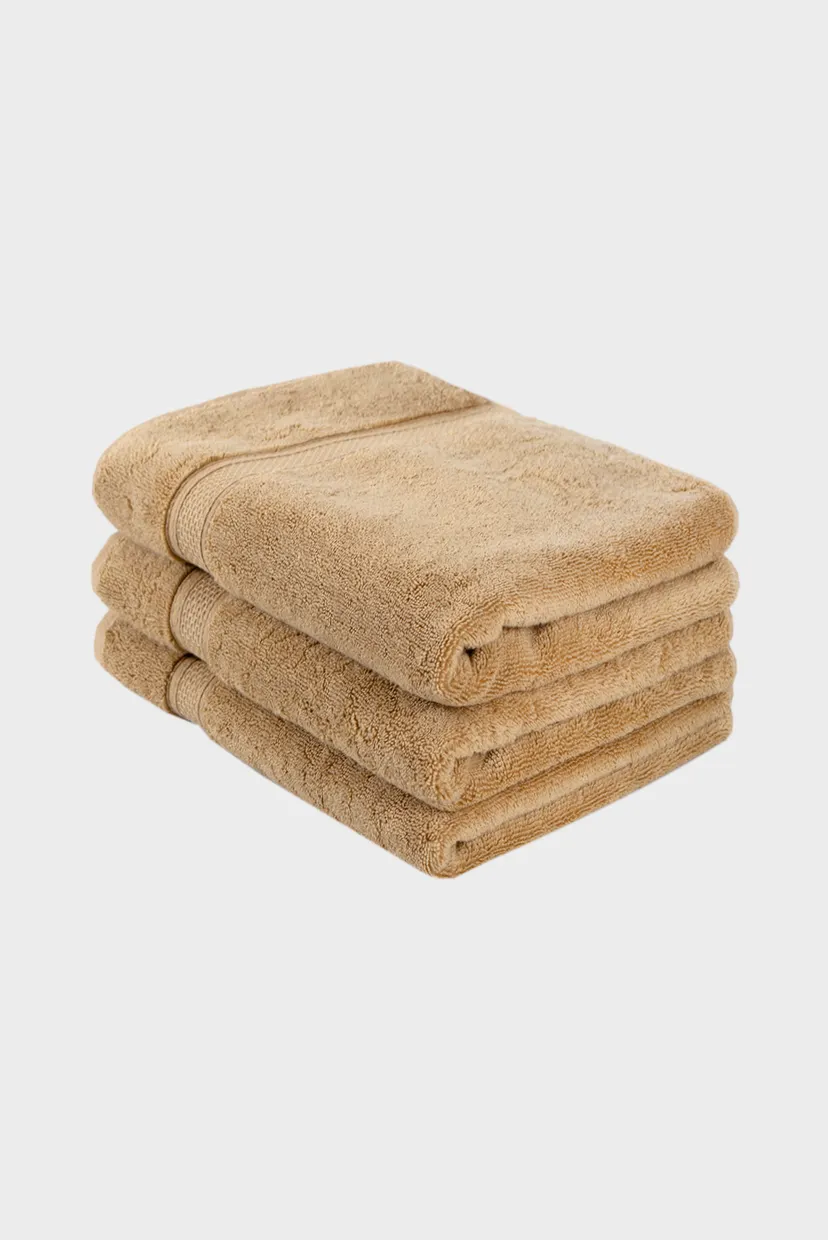 Полотенце махровое - Grand soft twist cappuccino капучино 90X150 6