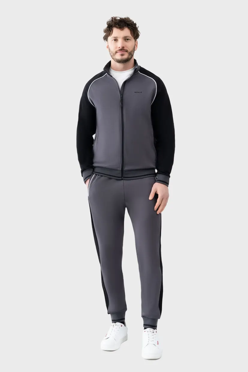 Чоловічий сірий Спортивний костюм (кофта, штаны) Tracksuit 4