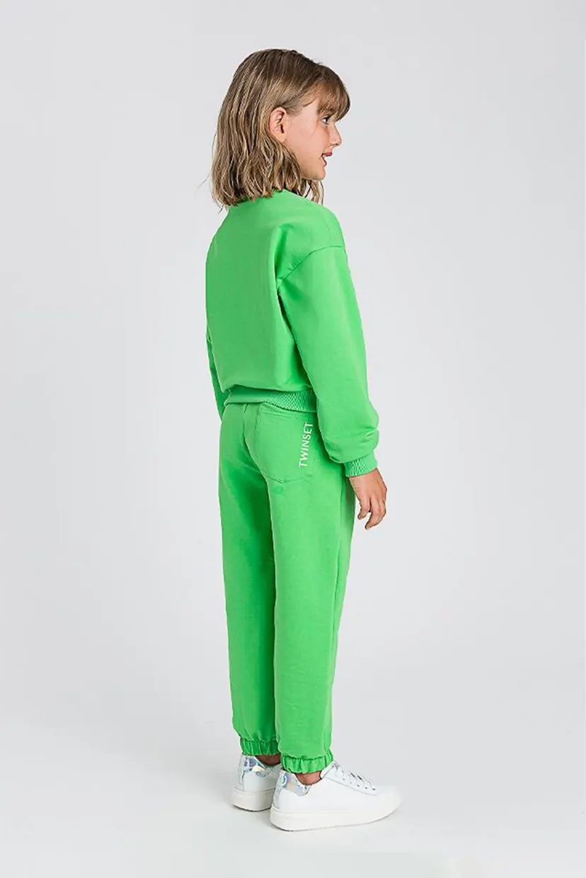Детский зеленый свитшот TWINSET Girl 5