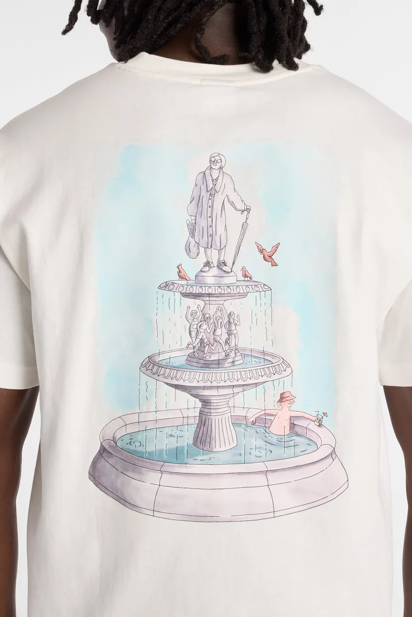 Чоловіча біла футболка Fountain 6