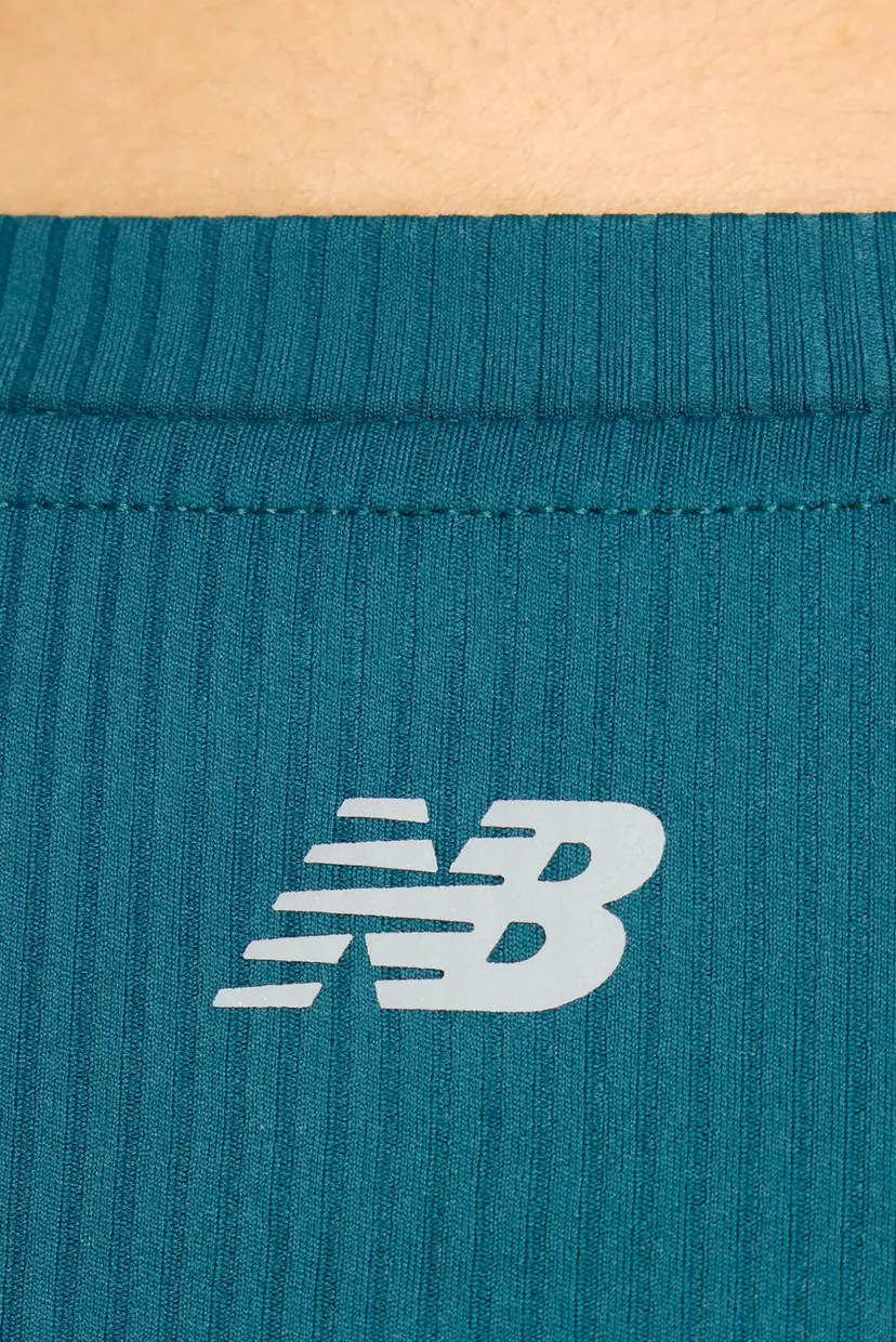 Жіноча бірюзова футболка Ribbed Fitted 6