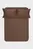 Простынь с наволочками сатин premium - Dakota Modern шоколадный 240X260