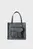Жіноча чорна сумка з візерунком Shopper S1