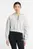 Женское серое худи Crop FT Full Zip