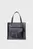 Жіноча чорна сумка з візерунком Shopper S1