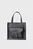 Жіноча чорна сумка з візерунком Shopper S1