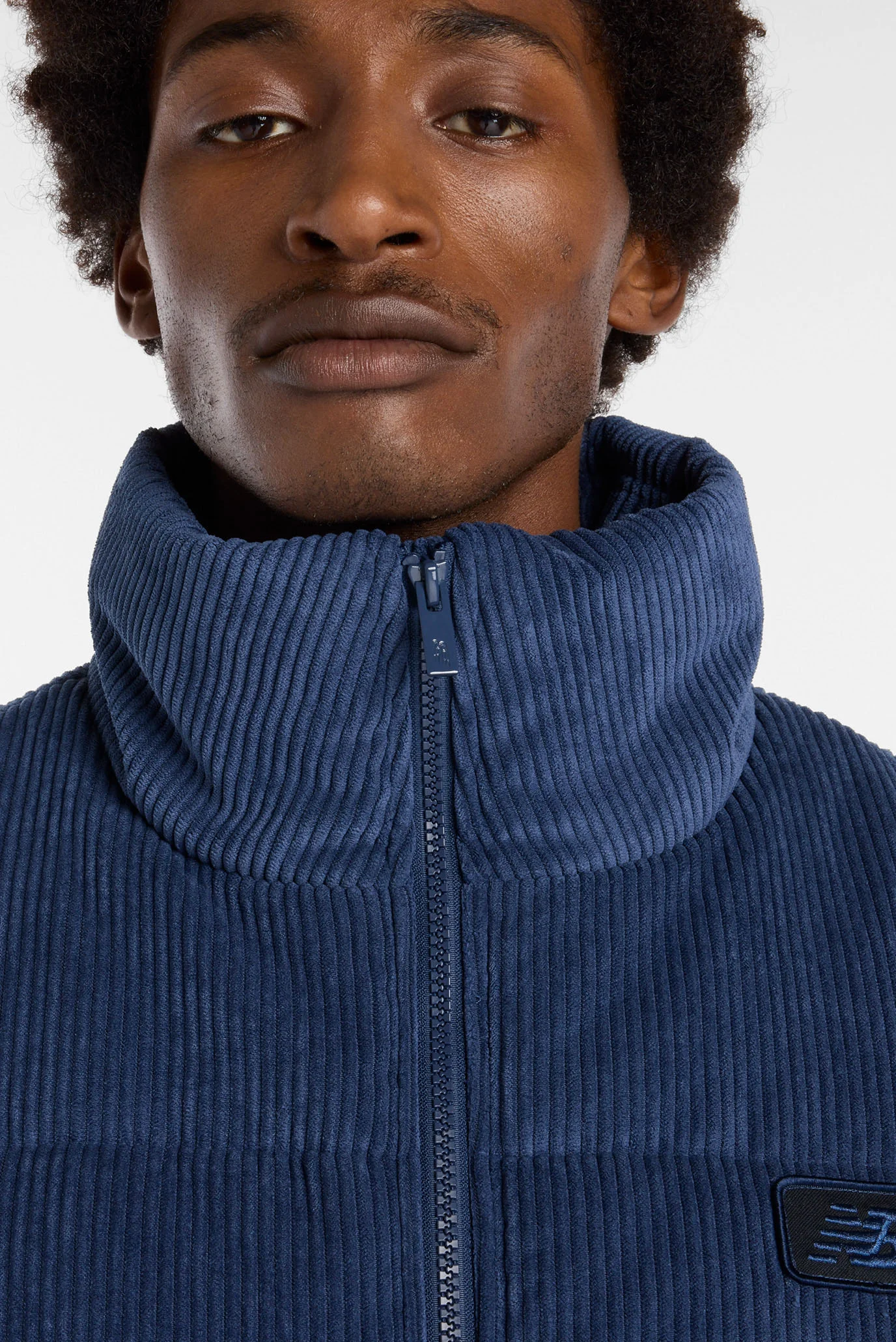 Мужская синяя вельветовая куртка Corduroy Puffer New Balance