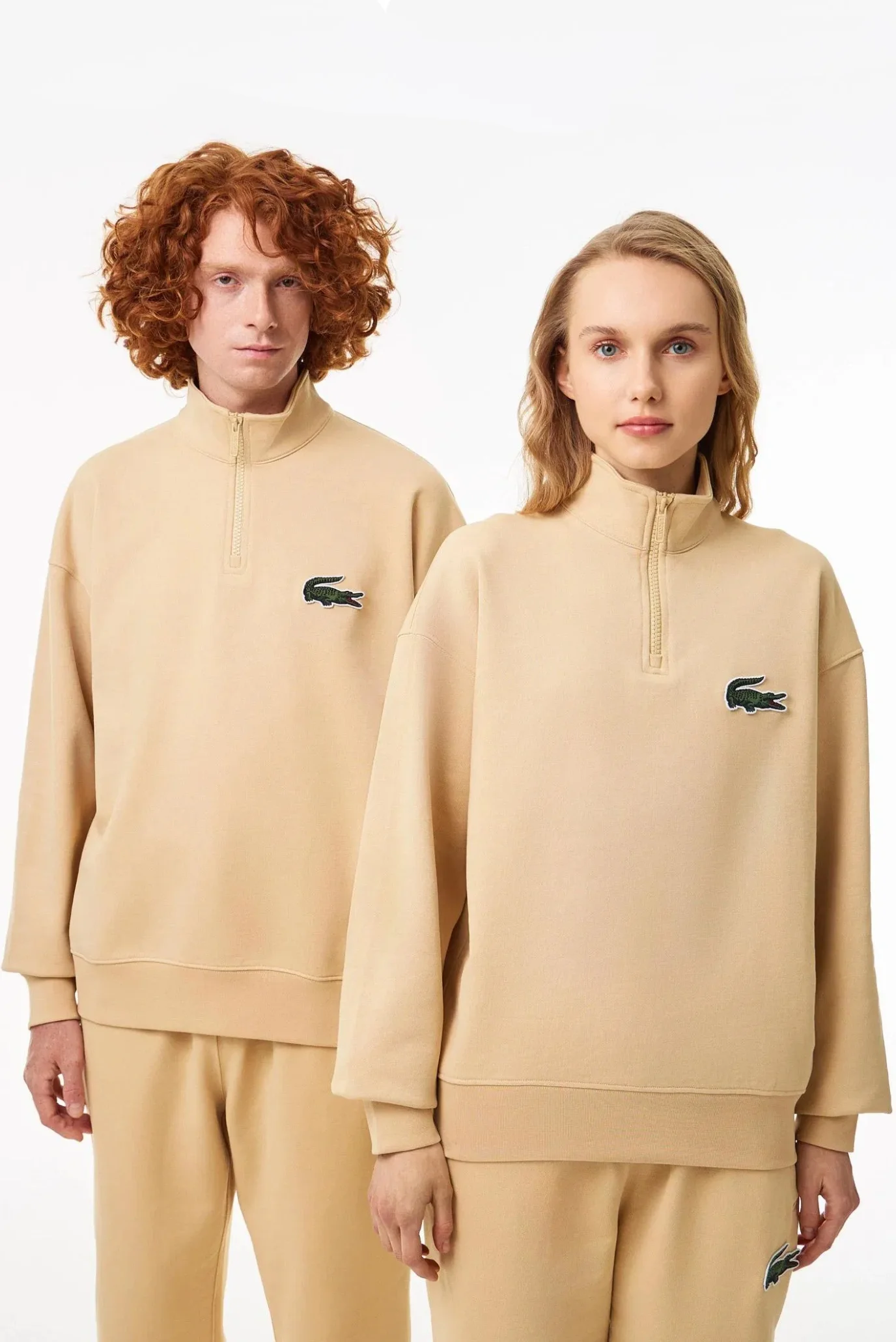 MSAXSAURUSウェア Бежевая спортивная кофта (унисекс) Lacoste SH0069IXQ — MD-Fashion