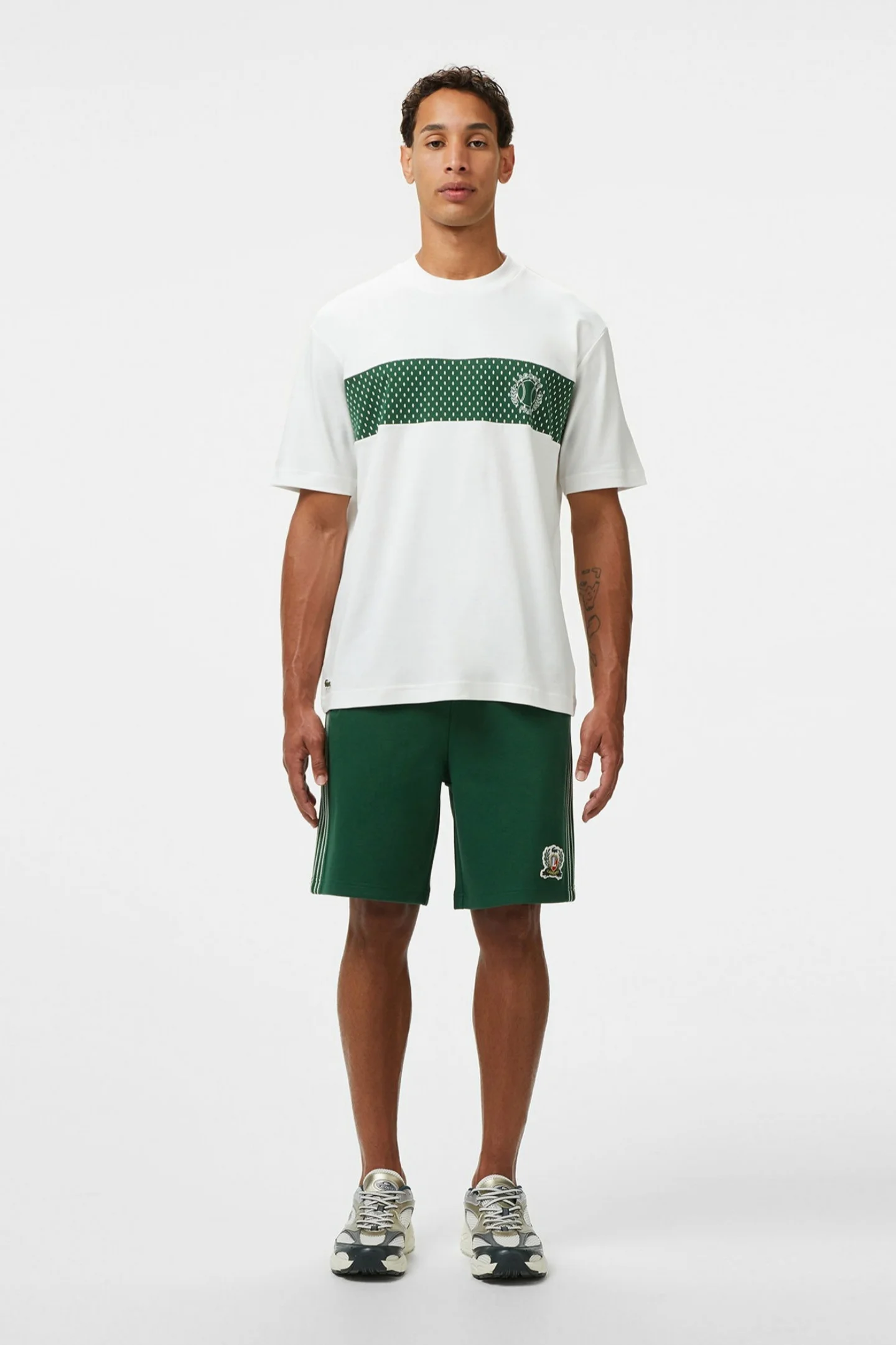 Мужские зеленые шорты Lacoste GH0506132 — MD-Fashion