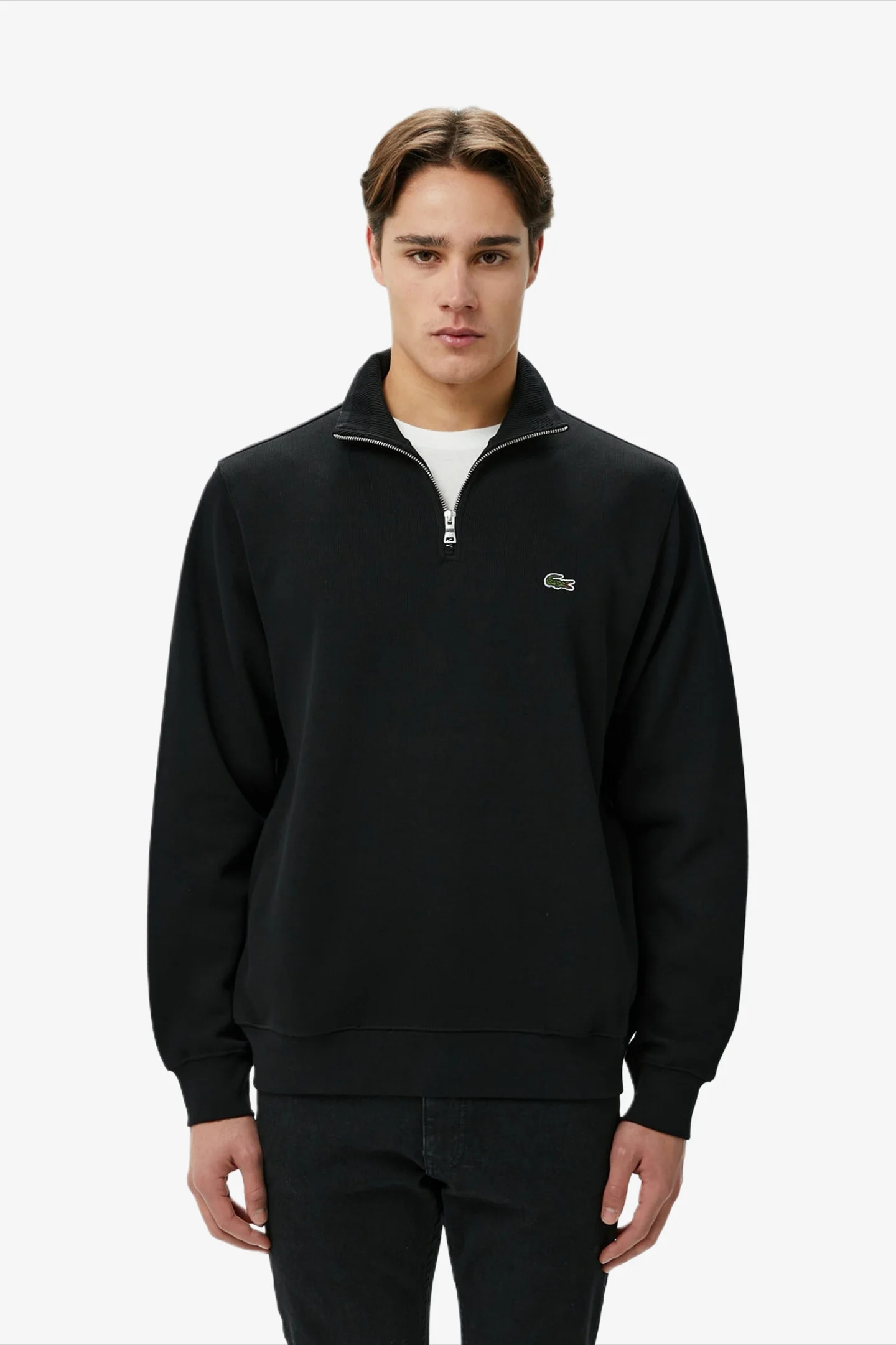 Мужская черная толстовка Lacoste SH1927031 — MD-Fashion