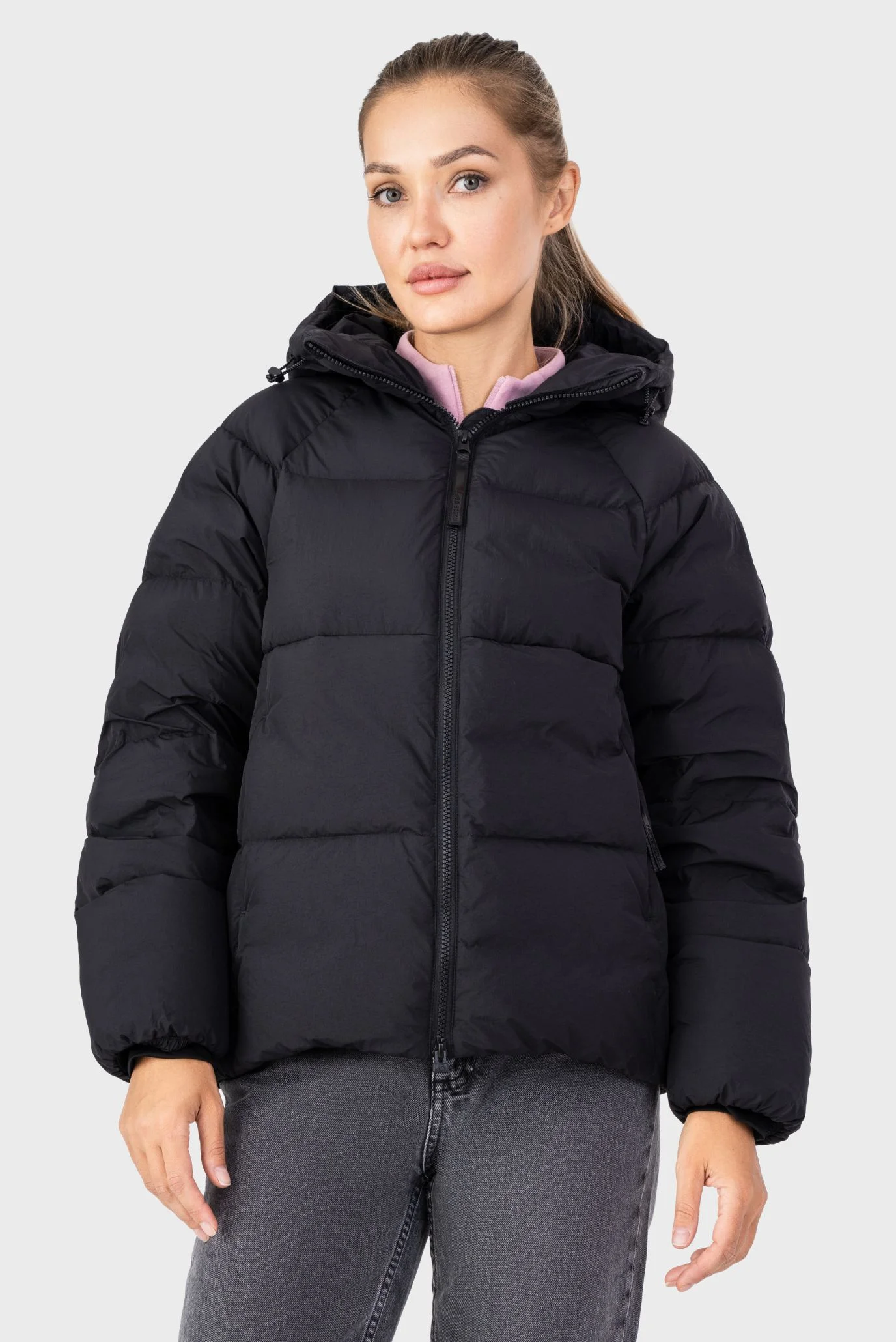 Жiноча чорна куртка Jacket AVECS 70526/1 — MD-Fashion