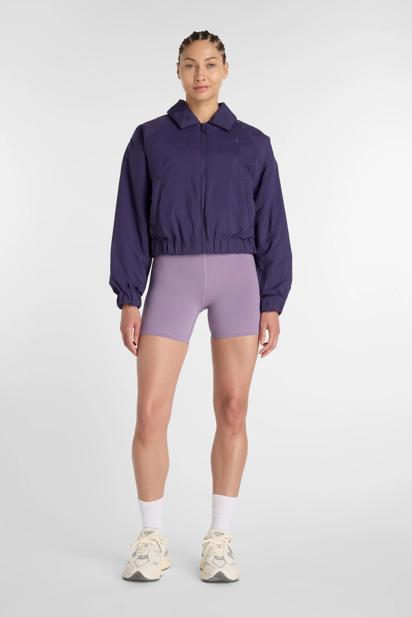 Женская фиолетовая куртка Woven Bomber Jacket New Balance