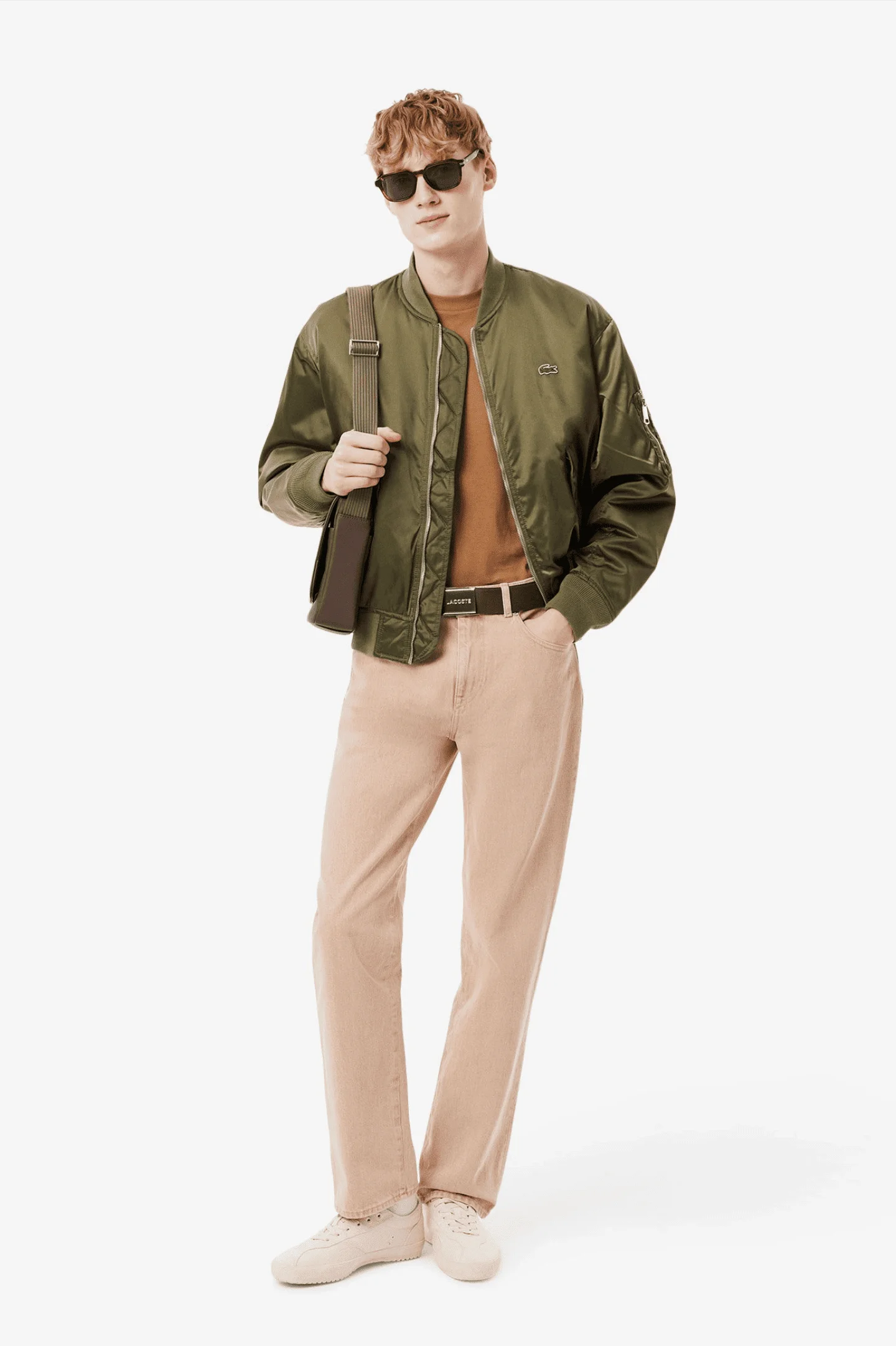 Мужская коричневая сумка Lacoste NH4423HCQ80 — MD-Fashion