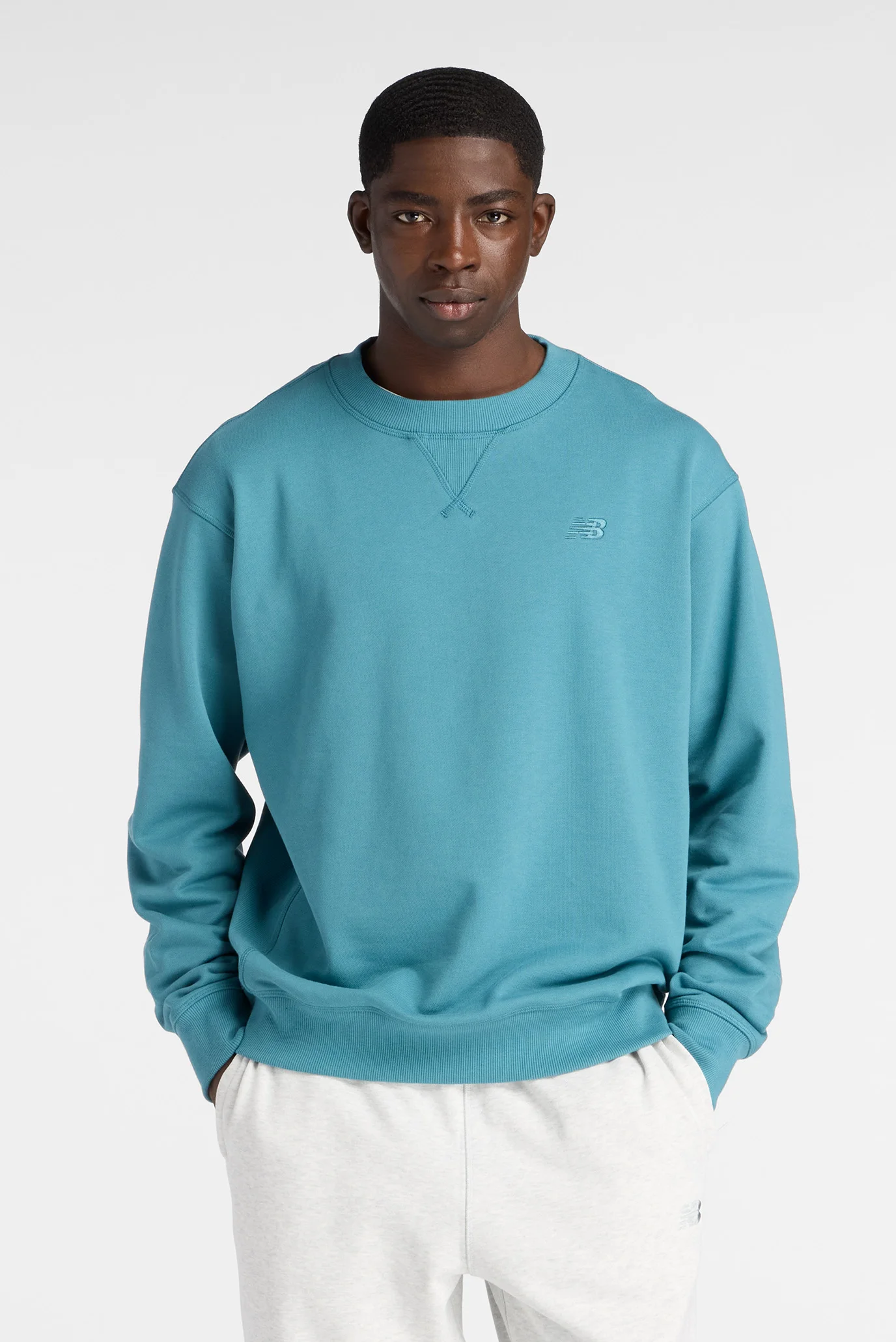 Мужской бирюзовый свитшот Athletics French Terry New Balance