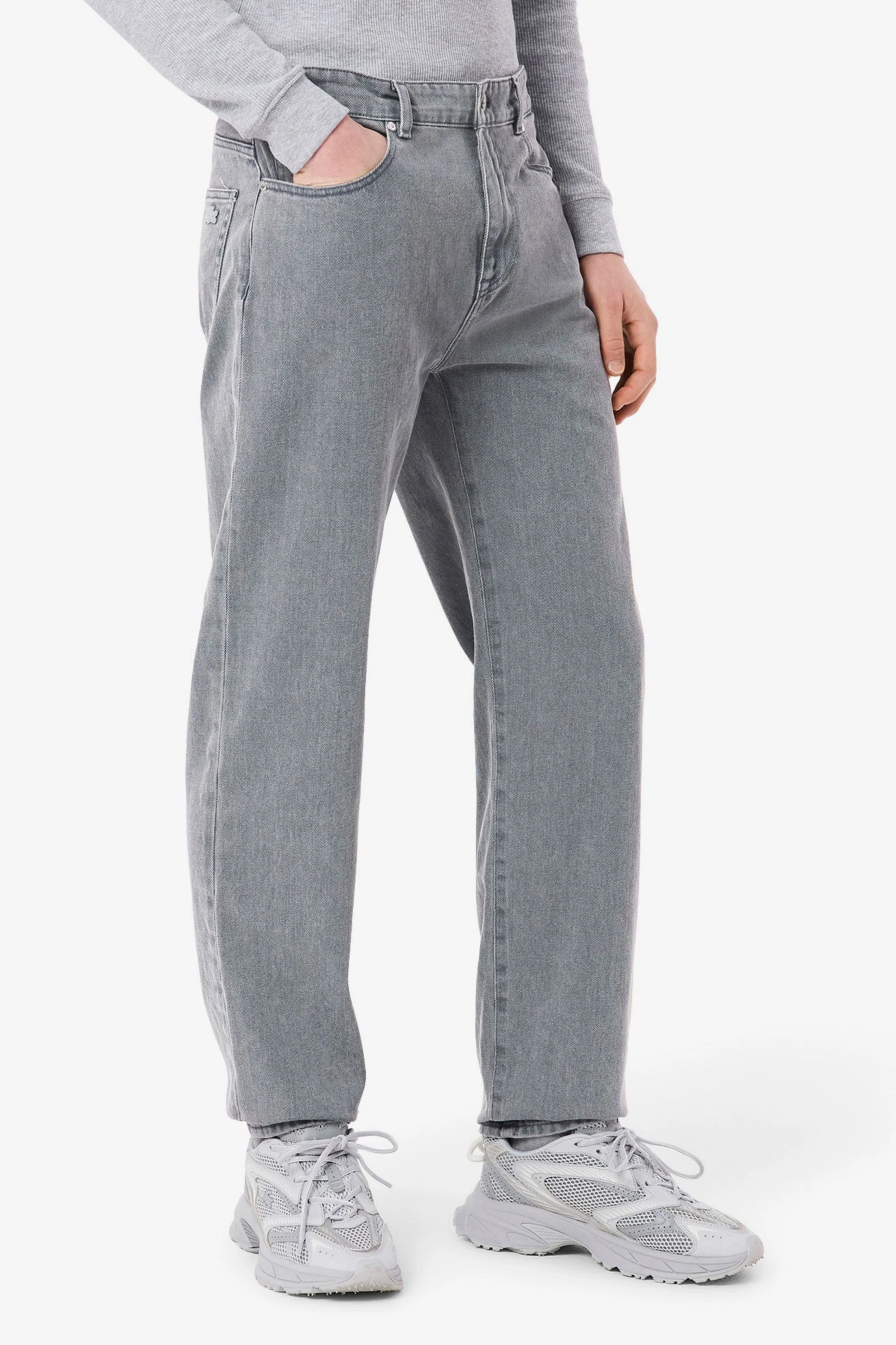 Мужские серые джинсы Lacoste HH9897FNI — MD-Fashion