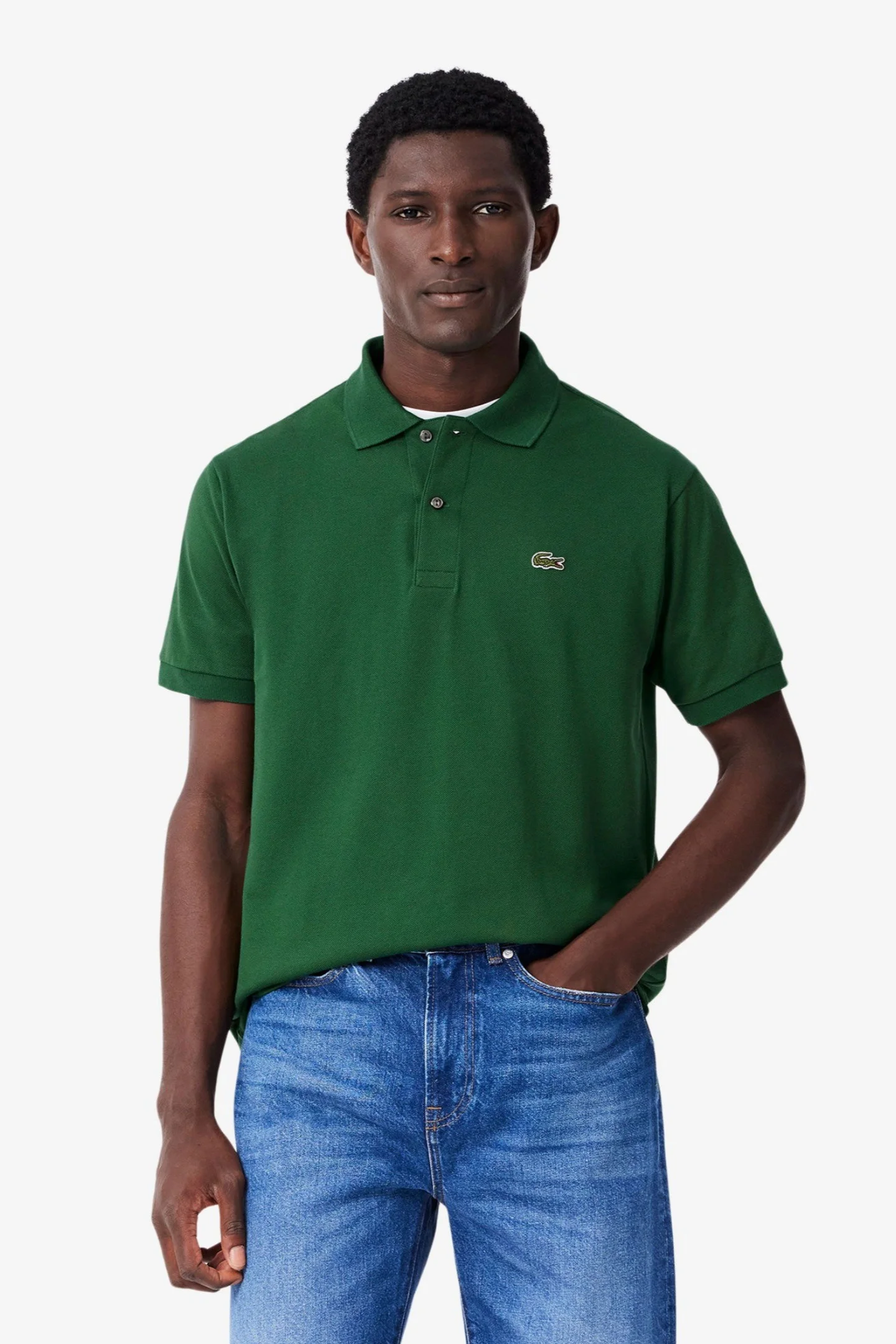 Мужское зеленое поло L.12.12 Lacoste L1212132 — MD-Fashion