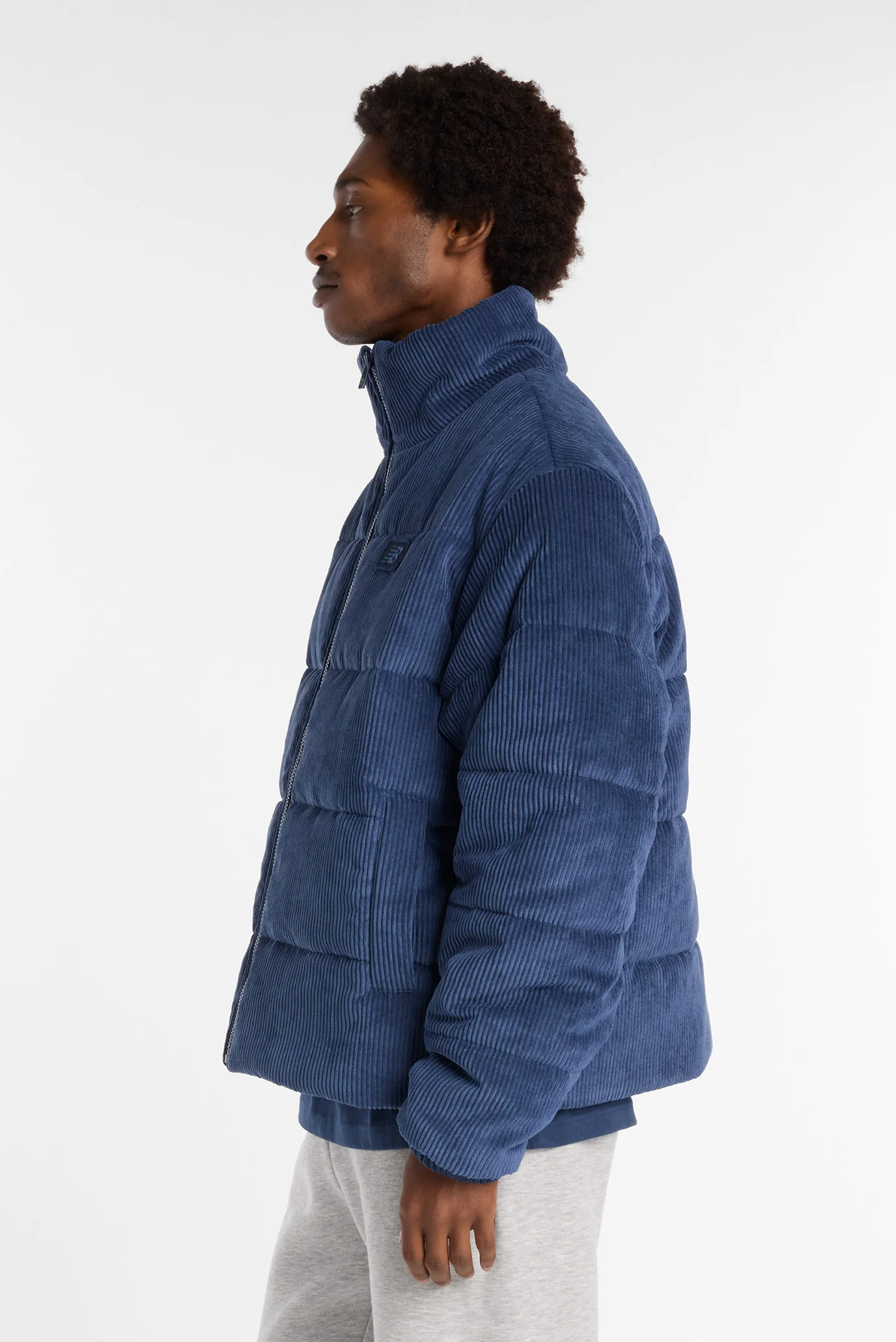 Мужская синяя вельветовая куртка Corduroy Puffer New Balance
